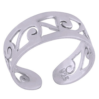 925 STERLING SILVER PLAIN TOE RING - main product photo (R7800036-73)