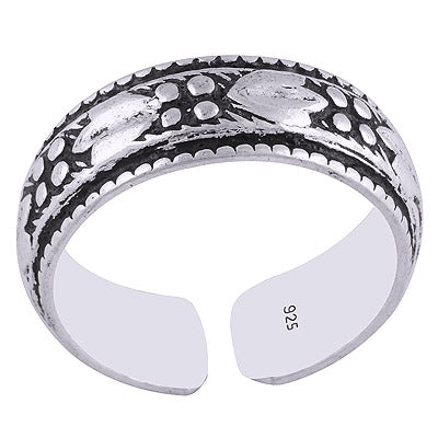 925 STERLING SILVER PLAIN TOE RING - R7800119-1