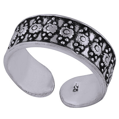 925 STERLING SILVER PLAIN TOE RING - R7800136-1