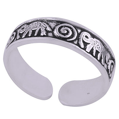 925 STERLING SILVER PLAIN TOE RING - R7800155-1
