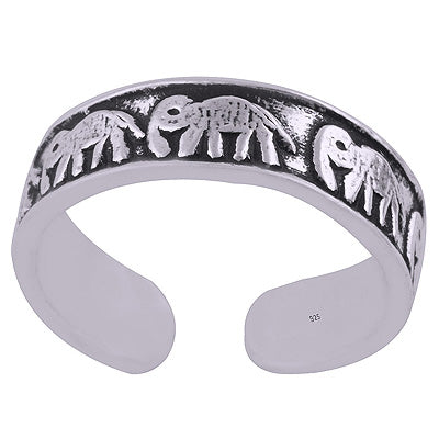 925 STERLING SILVER PLAIN TOE RING - R7800156-1