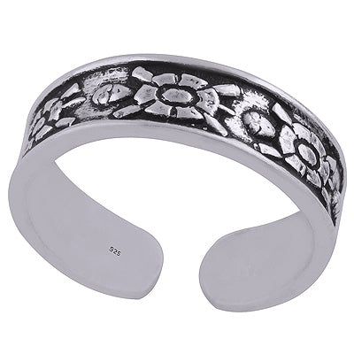 925 STERLING SILVER PLAIN TOE RING - R7800157-1