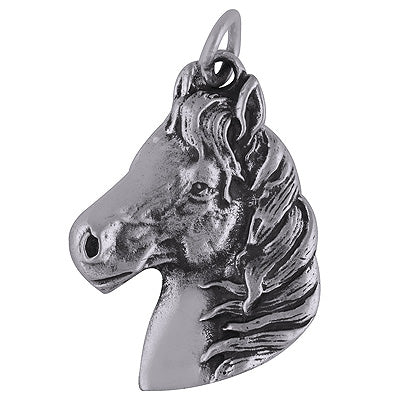 Stunning Horse Plain 925 Sterling Solid Silver Pendant - R8400001-488