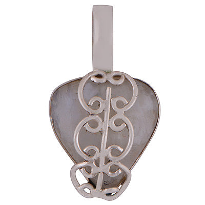 Gorgeous HandWork on Gemstone Rainbow Moonstone Pear Shape 925 Sterling Solid Silver Pendant - R8400008-9