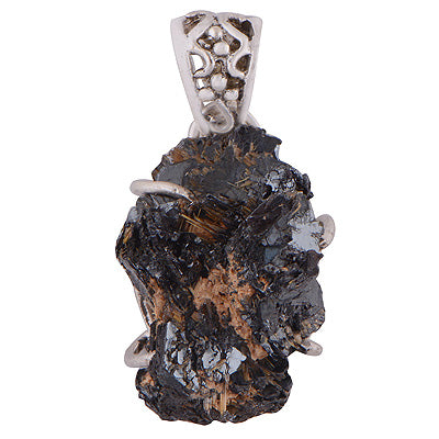 Beautiful Plain Silver work Around Druzy Irregular Shape 925 Sterling Solid Silver Pendant - R8400012-27