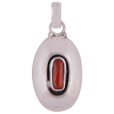 Stunning Uniquely Designed Coral Irregular Shape 925 Sterling Solid Silver Pendant - R8400020-11
