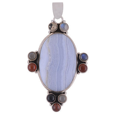 Rainbow Moonstone,Labradorite,Carnelian,Aqua Chalcedony,Tiger's Eye,Dalmatian Jasper,Black Onyx - R8400037-24