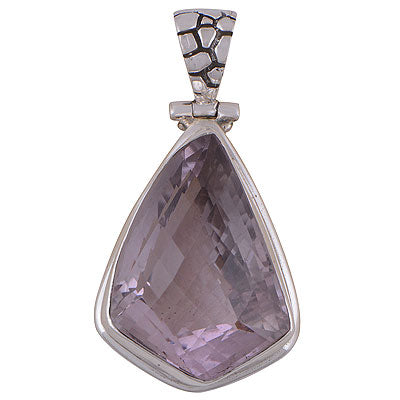 Beautiful Gemstone Around Pink Amethyst Fancy Shape 925 Sterling Solid Silver Pendant - R8400055-28