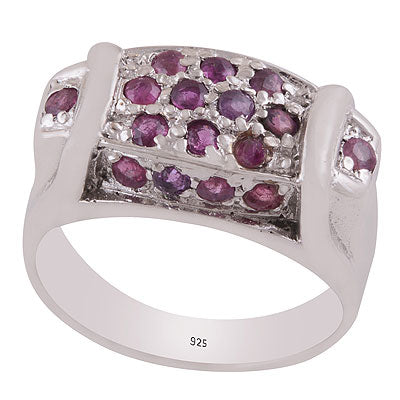 Gorgeous Gemstone Setting Tourmaline Round Shape 925 Sterling Solid Silver Ring - R8900022-16