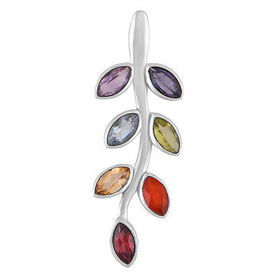 Gorgeous Gemstone Amethyst,Iolite,Blue Topaz,Peridot,Citrine,Carnelian,Garnet Marquise Shape 925 Sterling Solid Silver Pendant - R9700018-2