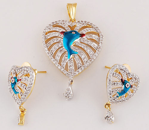 15gram Enamel, White Cubic Zirconia Fashion Jewellery Sets - RB30520000-16