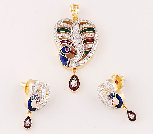 14.8gram Enamel, White Cubic Zirconia Fashion Jewellery Sets - RB30520000-29