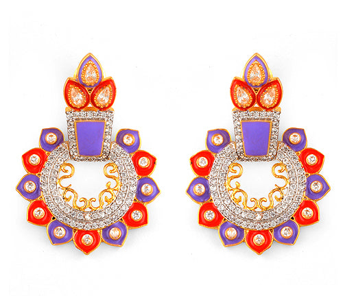 26.7gram White Cubic Zirconia Fashion Earrings - RB30560012-8