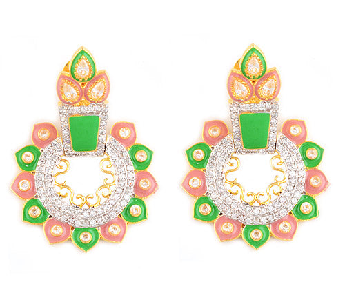 26gram White Cubic Zirconia Fashion Earrings - RB30560012-9