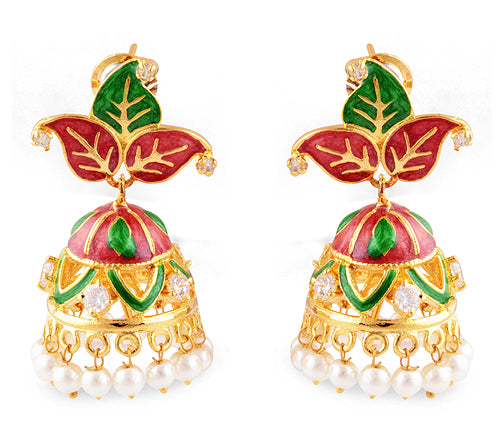 19.7gram White Cubic Zirconia, Pearl Fashion Earrings - RB30560016-10