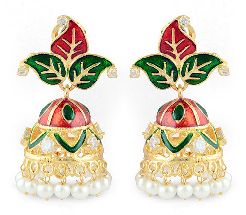19.6gram White Cubic Zirconia, Pearl Fashion Earrings - RB30560016-13