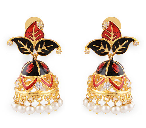 20gram White Cubic Zirconia, Pearl Fashion Earrings - RB30560016-9