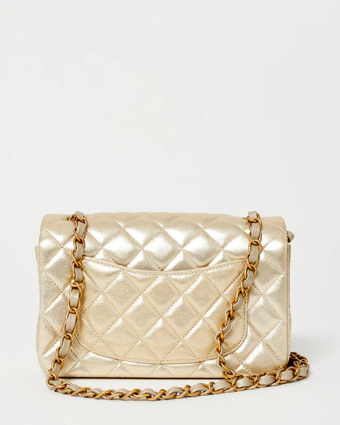 Chanel Mini Rectangular Single Flap – Gold Lambskin GHW - Zeuskicks
