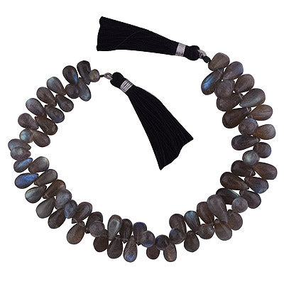 40.6gram Labradorite Teardrops Shape Semi Precious Cabochon Gemstone Beads - RI30870007-6