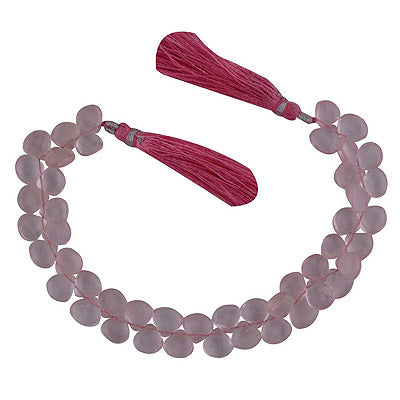 25gram Rose Quartz Heart Shape Semi Precious Cabochon Gemstone Beads - RI30870009-5