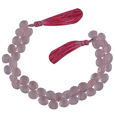 31.6gram Rose Quartz Heart Shape Semi Precious Cabochon Gemstone Beads - RI30870009-8