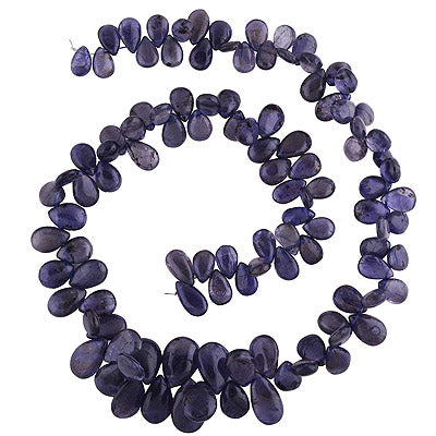 60.2gram Iolite Almond Shape Semi Precious Cabochon Gemstone Beads - RI30870010-1