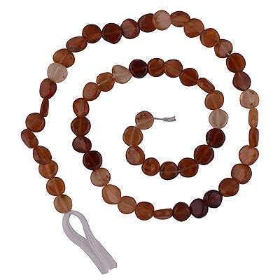 19.1gram Hessonite Coin Shape Semi Precious Cabochon Gemstone Beads - RI30870013-6