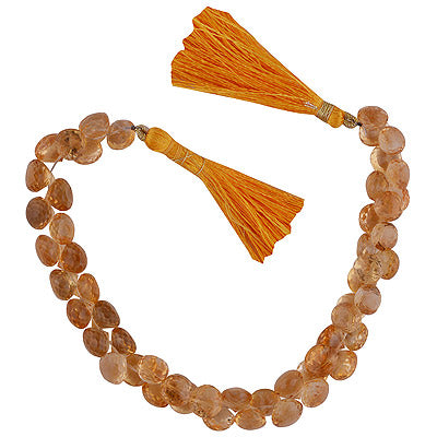 34.8gram Citrine Onion Shape Semi Precious Cut Gemstone Beads - RI30880037-5