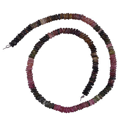 17.9gram Tourmaline Rondelle Shape Semi Precious Cut Gemstone Beads - RI30880038-1