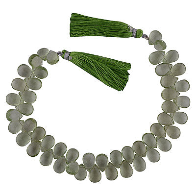 30.5gram Quartz Almond Shape Semi Precious Cut Gemstone Beads - RI30880044-1