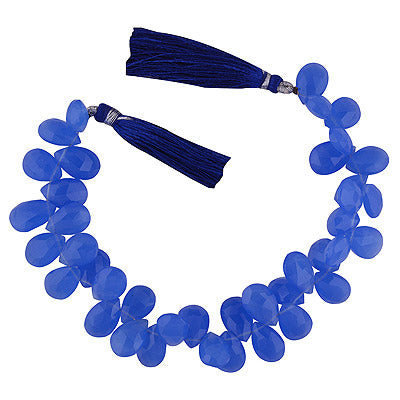 32.6gram Quartz Almond Shape Semi Precious Cut Gemstone Beads - RI30880048-1
