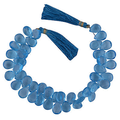 44.8gram Quartz Almond Shape Semi Precious Cut Gemstone Beads - RI30880051-3