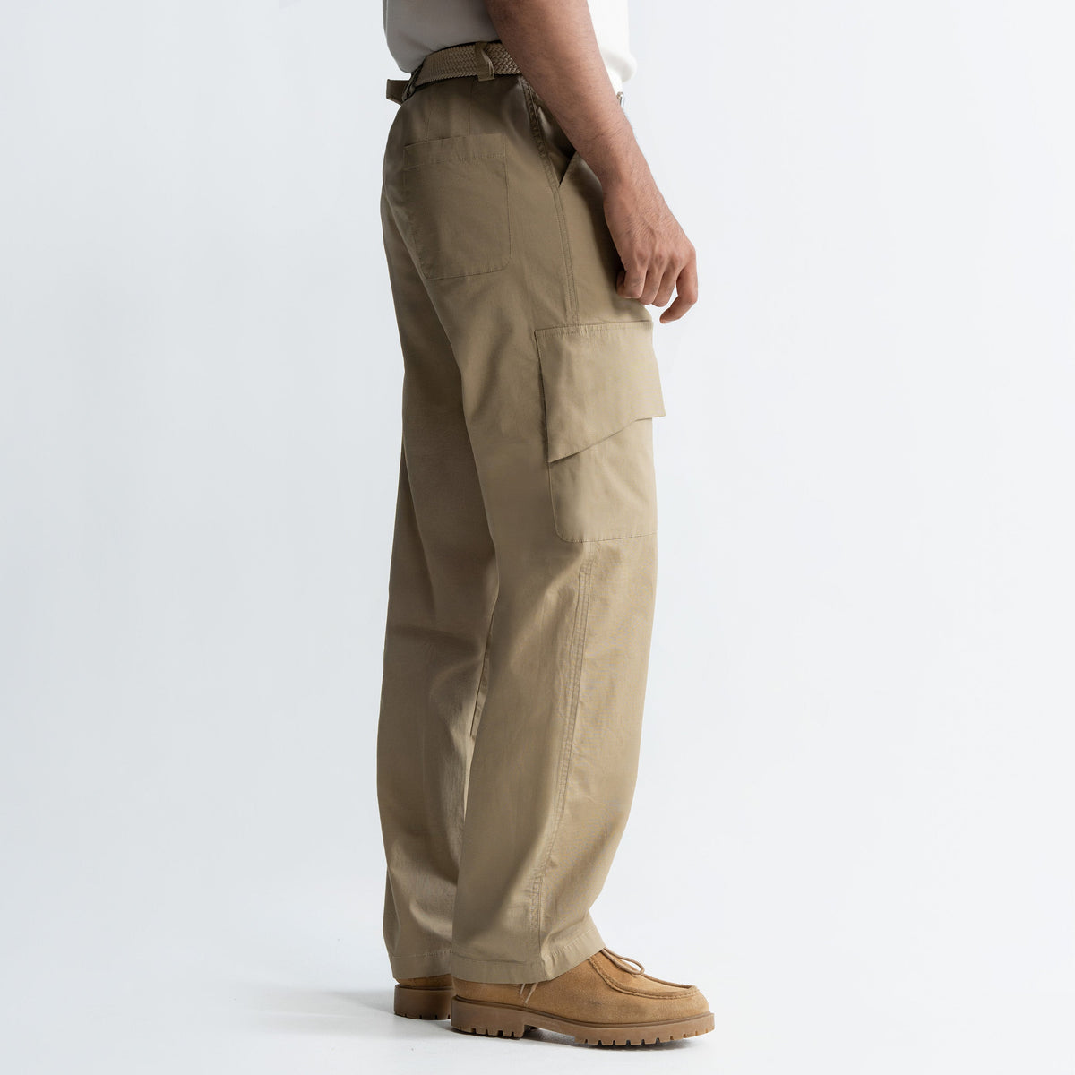 RIPSTOP CARGO PANTS - KHAKI by Warping Theories