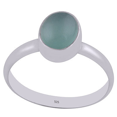 Aqua Chalcedony Ring - RN100004-10