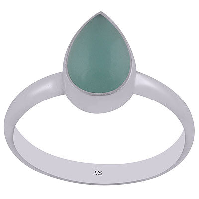 Aqua Chalcedony Ring - RN100014-10