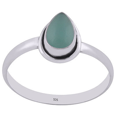 Aqua Chalcedony Ring - RN100037-10