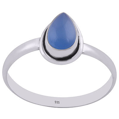 Blue Chalcedony Ring - RN100037-9