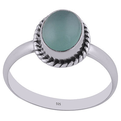 Aqua Chalcedony Ring - RN100053-10
