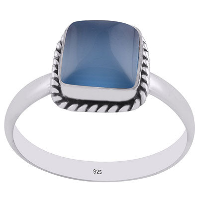 Blue Chalcedony Ring - RN100071-9