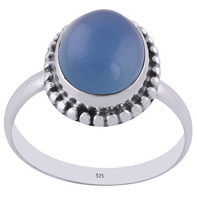 Blue Chalcedony Ring - RN100079-9