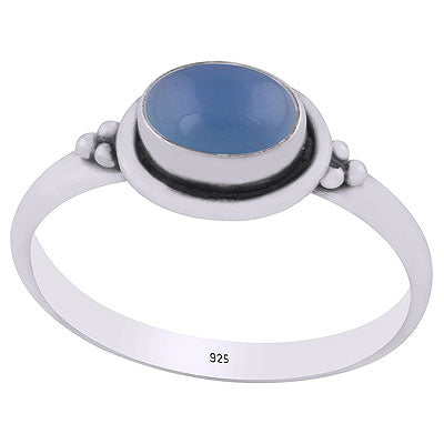 Blue Chalcedony Ring - RN100183-9