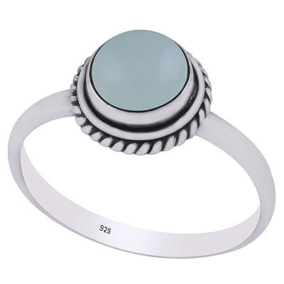 Aqua Chalcedony Ring - RN100188-10