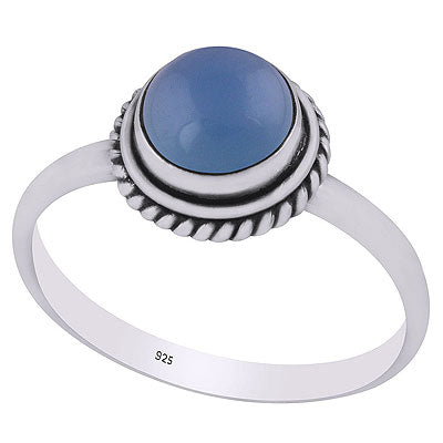 Blue Chalcedony Ring - RN100188-9