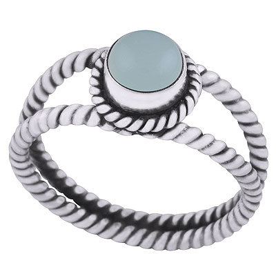 Aqua Chalcedony Ring - RN100191-10