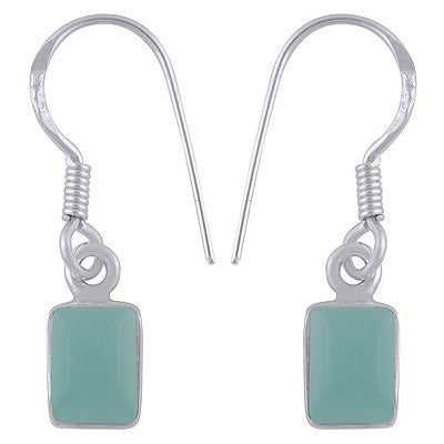Aqua Chalcedony Earrings - RN200017-10