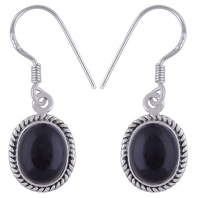 Black Onyx Earrings - RN200054-14