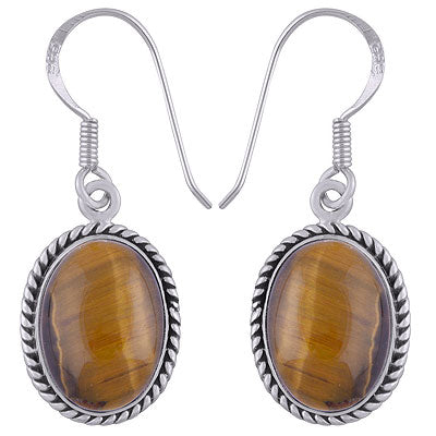 Tiger's Eye Earrings - RN200057-11