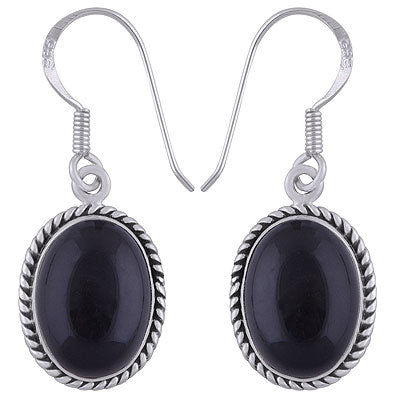 Black Onyx Earrings - RN200057-14