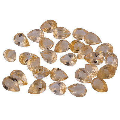 47 Pc Pear Natural Citrine Standard Quality Cut Gemstones (mm size) Lot - RS30600671-8