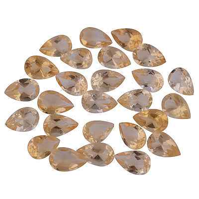 38 Pc Pear Natural Citrine Standard Quality Cut Gemstones (mm size) Lot - RS30600671-9